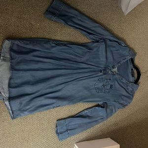 Velvet Hearts Blue Jean Dress